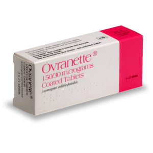 Boite de pilule Ovranette (Minidril)